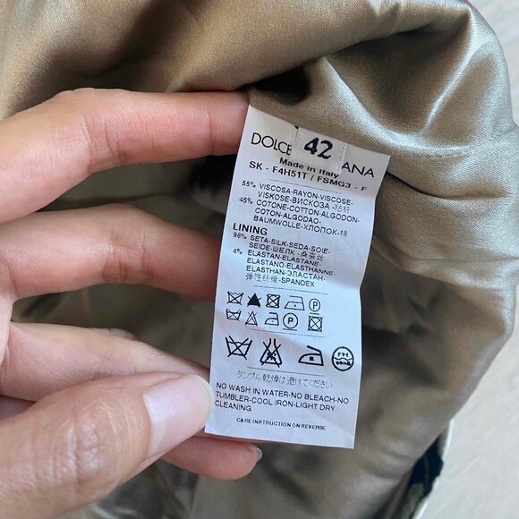 Dolce & Gabbana Floral Mini Skirt Size EU42 Career Date Night Party Vamp Grunge - Picture 6 of 11